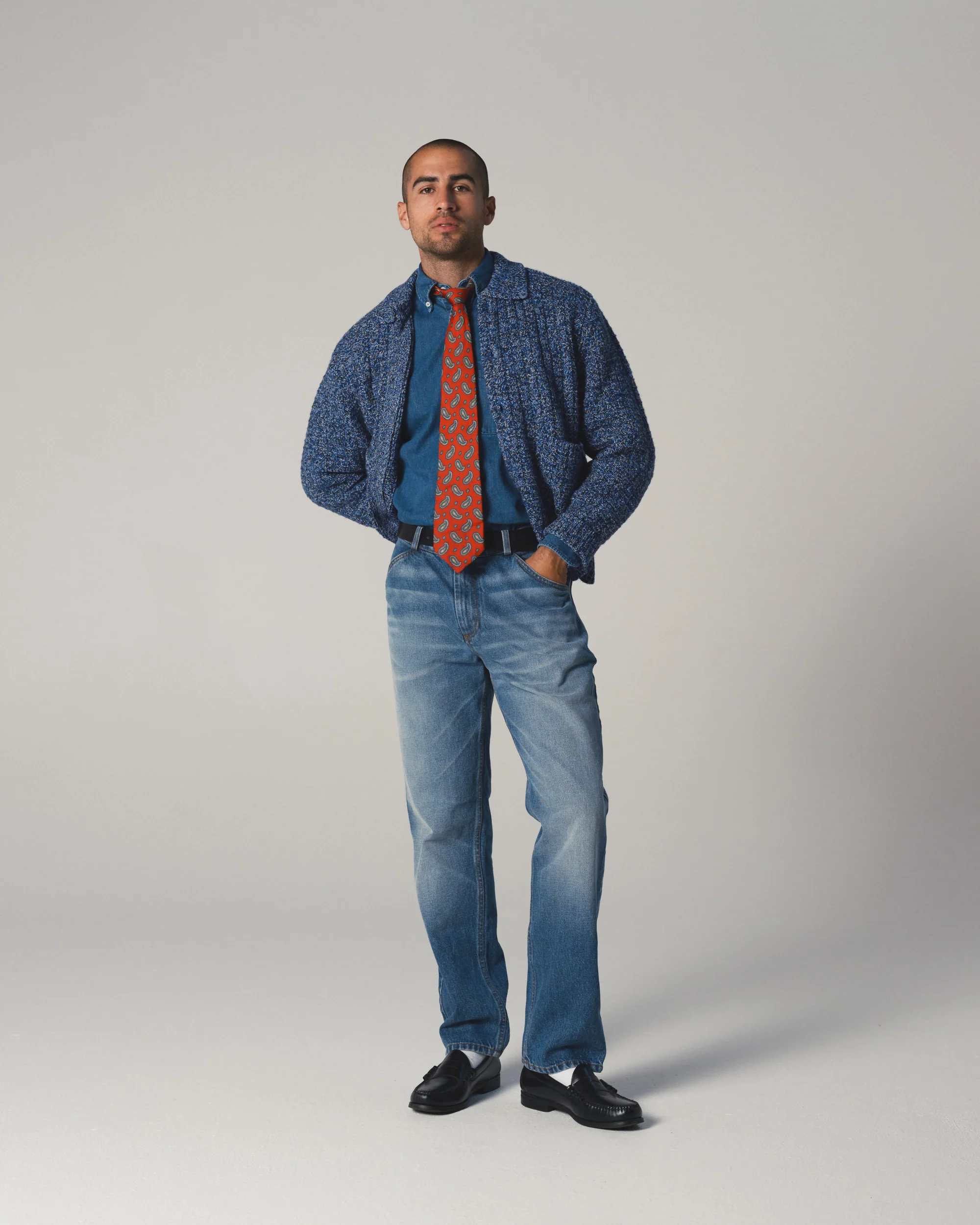 Waffle Knit Cardigan - Image 9